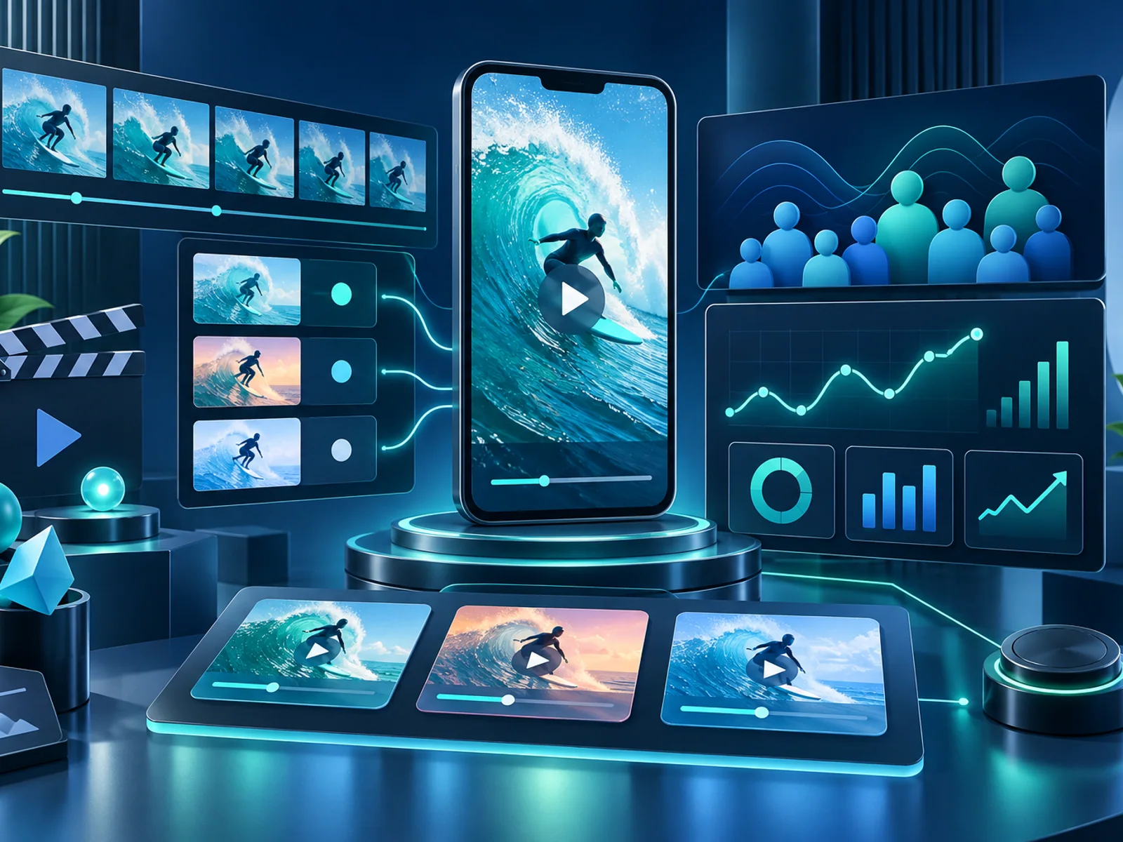 TikTok advertising studio testing vertical video creative, audiences and performance