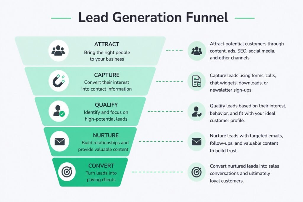 Lead generation funnel